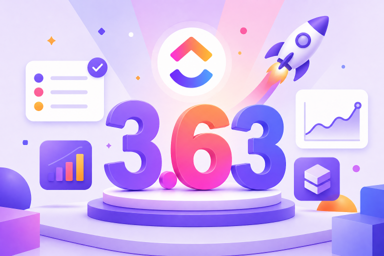 Colorful 3-6-3 digits on a circular pedestal with a rocket launch and data icons, signaling growth and analytics.