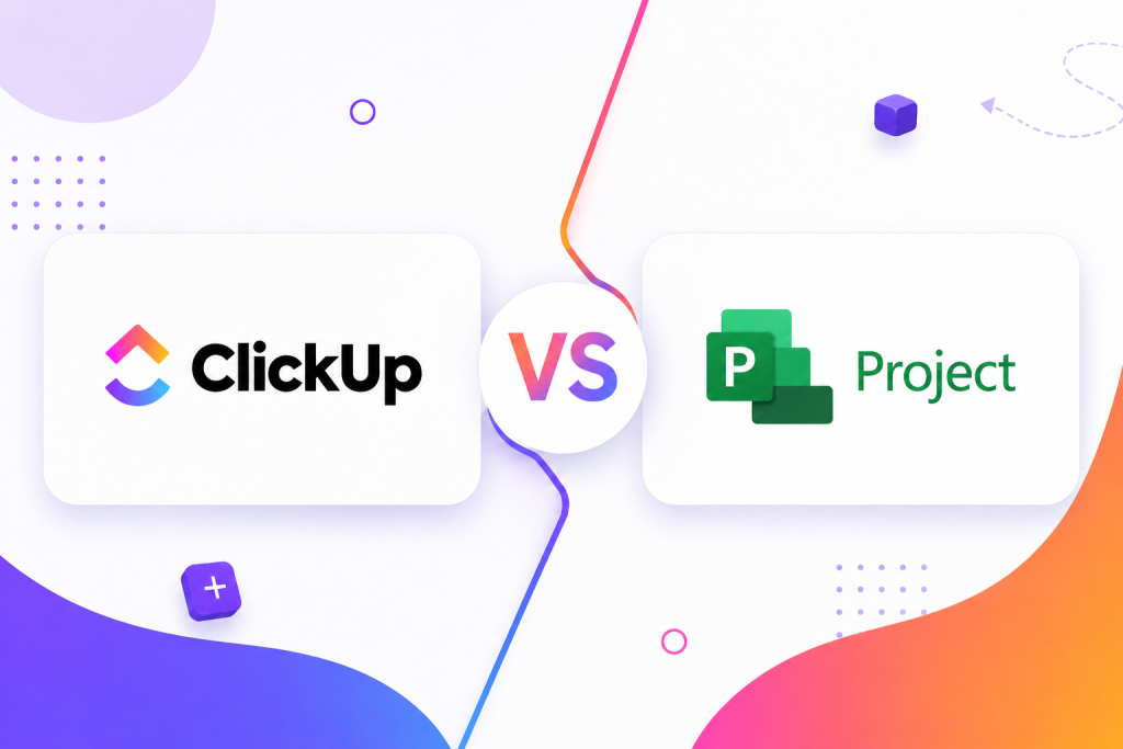 Comparativo entre ClickUp e Microsoft Project para gestão de projetos